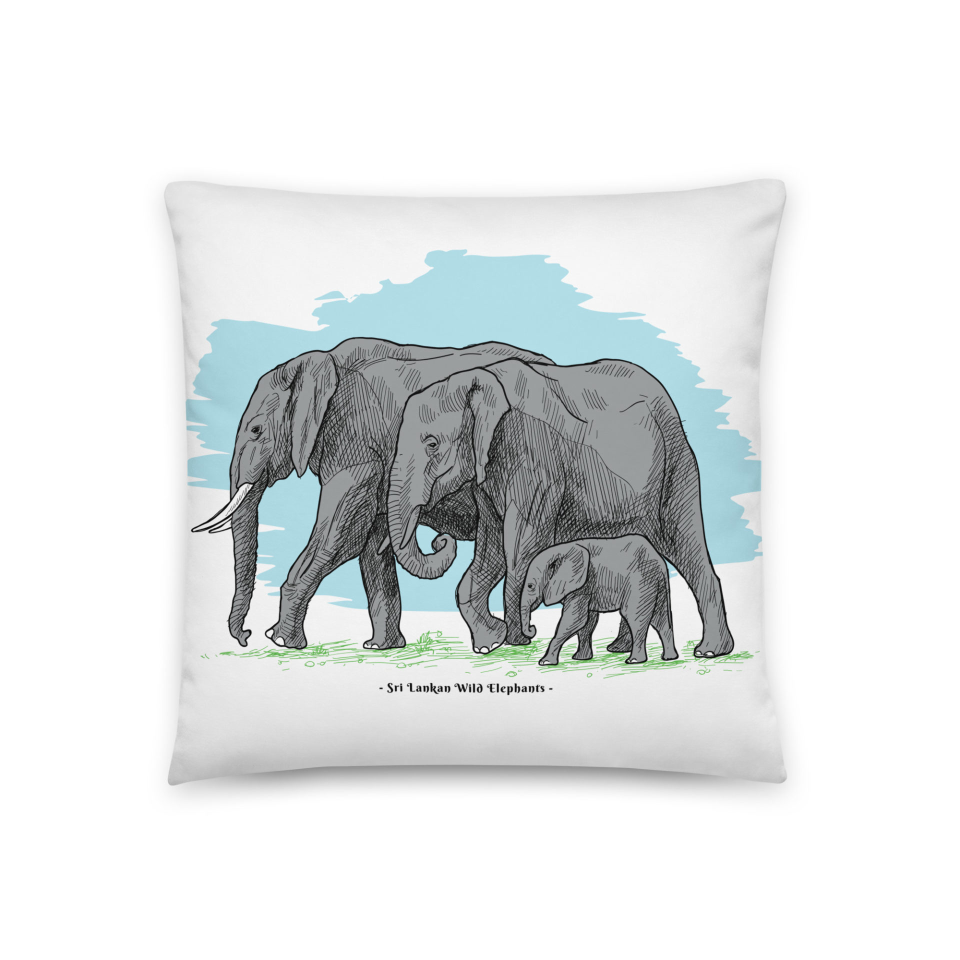 Elephant cheap pillow cover